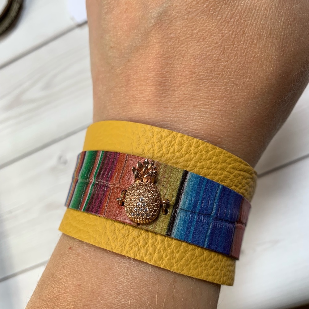 Serape pineapple bracelet